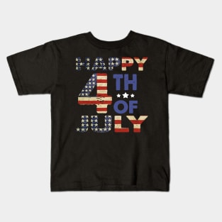 Happy 4th Of July - Independence Day Kids T-Shirt